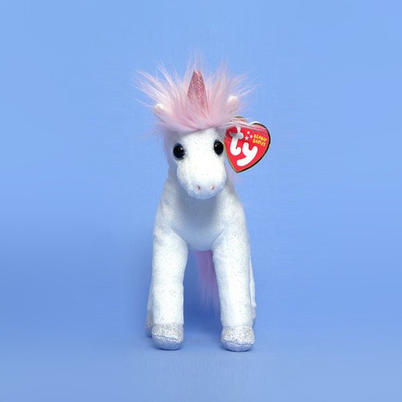 2010 Ty Beanie Baby MYSTIC White Unicorn Plush Animal - #40899 - Picture 2 of 3